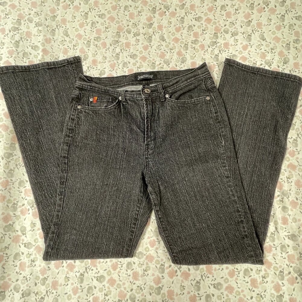 Jeanstar Black Heather/Marled Jeans Size 10 - Cotton w/Spandex - COMFORTABLE!